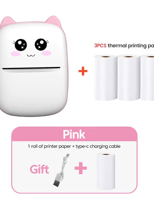 Load image into Gallery viewer, Mini Printer Thermal Printer Inkless Bluetooth Wireless Portable Pocket Self-Adhesive Label Printer for Sticker Lable Maker
