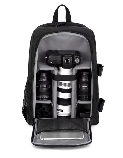 Load image into Gallery viewer, Waterproof DSLR Backpack Video Digital DSLR Camera Bag Multi-Functional Outdoor Camera Photo Bag Case for Nikon Canon DSLR Lens
