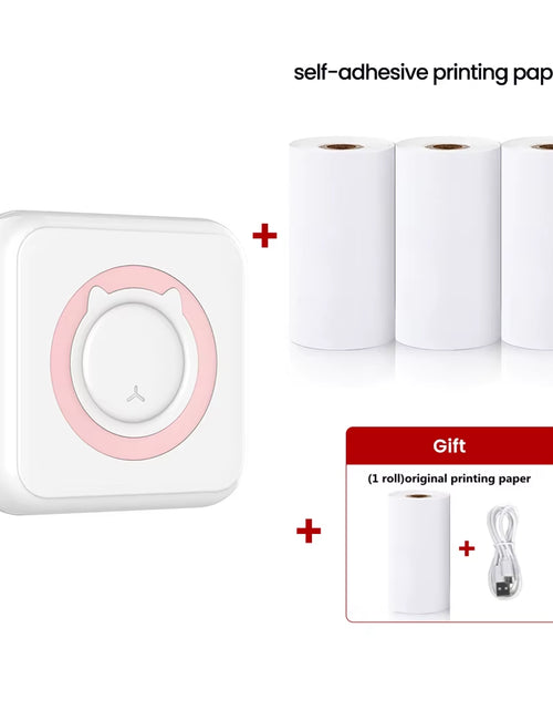 Load image into Gallery viewer, Mini Printer Thermal Printer Inkless Bluetooth Wireless Portable Pocket Self-Adhesive Label Printer for Sticker Lable Maker
