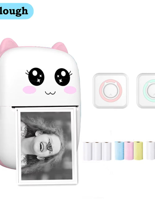 Load image into Gallery viewer, Mini Printer Thermal Printer Inkless Bluetooth Wireless Portable Pocket Self-Adhesive Label Printer for Sticker Lable Maker
