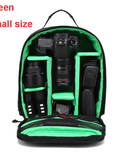 Load image into Gallery viewer, Waterproof DSLR Backpack Video Digital DSLR Camera Bag Multi-Functional Outdoor Camera Photo Bag Case for Nikon Canon DSLR Lens
