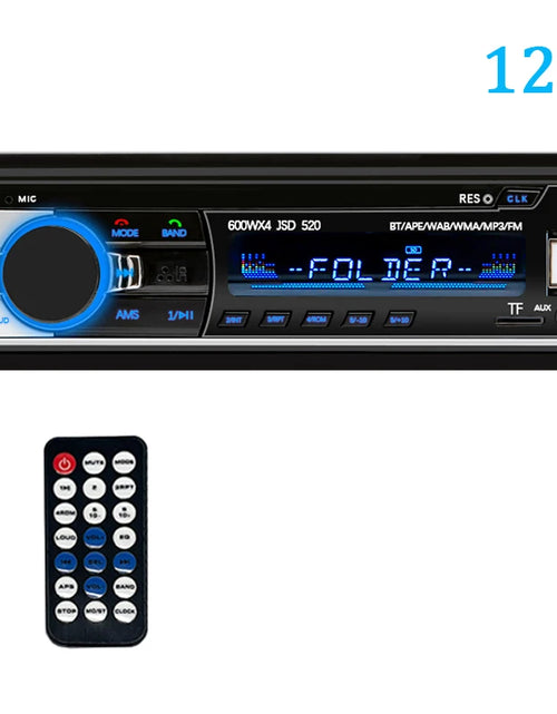 Load image into Gallery viewer, Car Radio 1 Din Stereo Player Digital Bluetooth Car MP3 Player 60Wx4 FM Radio Stereo Audio Music USB/SD with in Dash AUX Input
