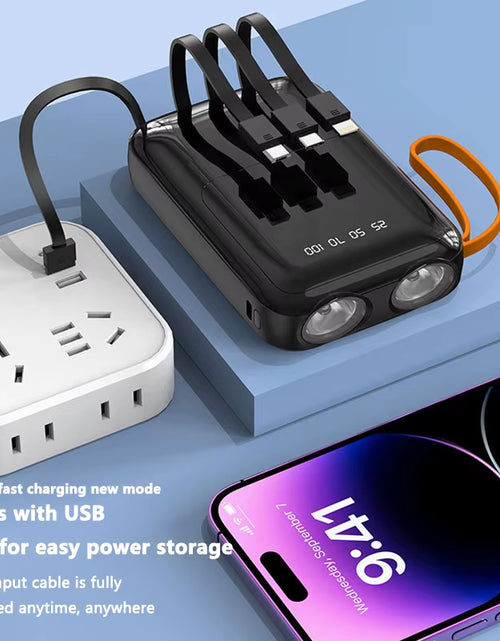 Load image into Gallery viewer, 18650 Power Bank Fast Charging Powerbank Portable Battery Charger Powerbank for Iphone Xiaomi 4IN1 Mini Battery Storage Boxes
